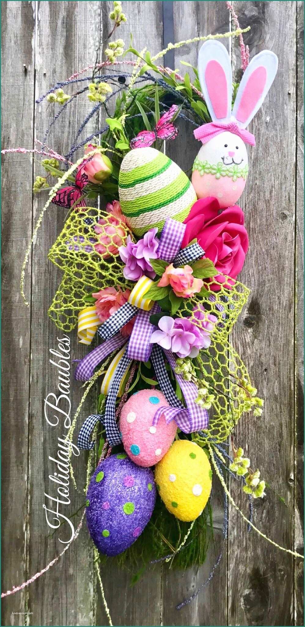 Immagini Di Alberi Fantastici E Easter Swag Wreath Pinterest