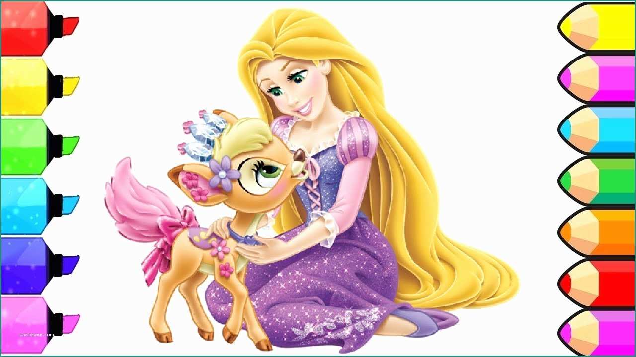 Immagini Principesse Disney Da Scaricare E Libro Da Colorare Principesse Di Disney Rapunzel Coloring