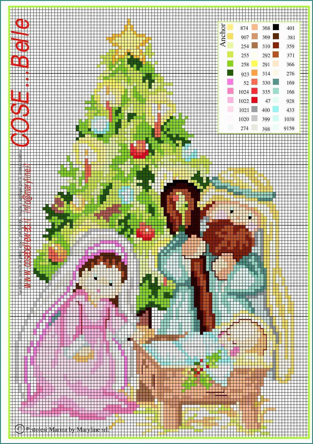 Immagini Sacre A Punto Croce E Schema Punto Croce Natività Santa Famiglia by Maryline S