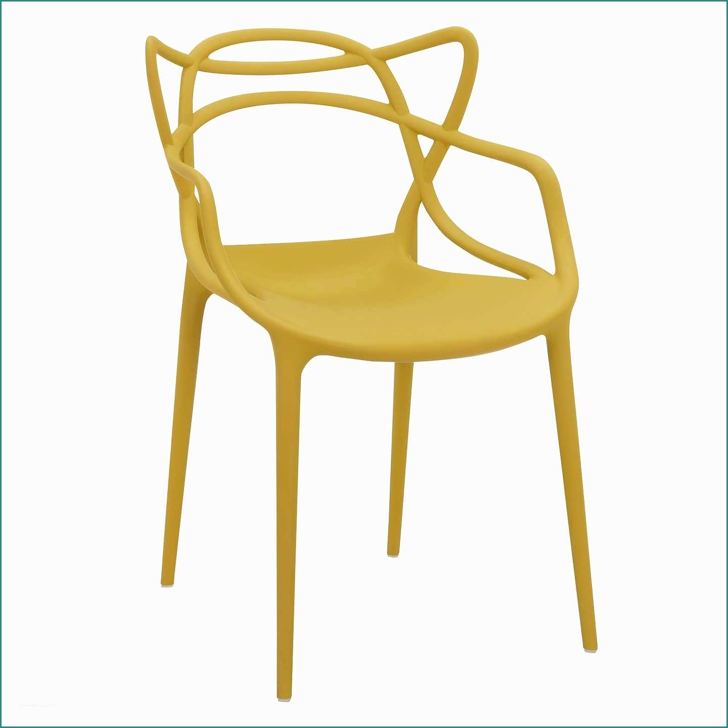 Kartell Victoria Ghost E Philippe Starck for Kartell Masters Chair Mustard