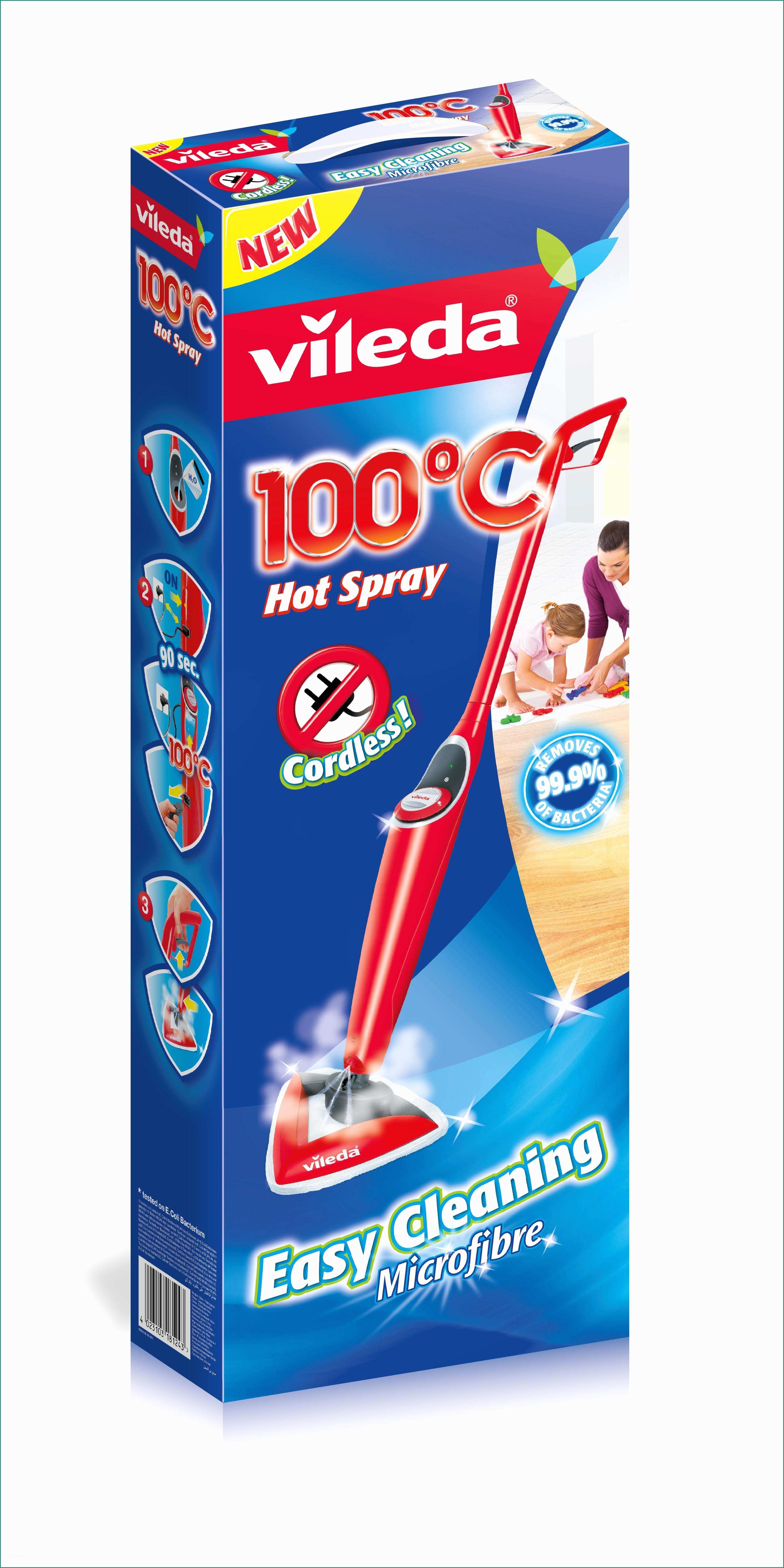 Lavapavimenti Senza Fili E Vileda 100°c Hot Spray Lavapavimenti Con Acqua Ad Alta