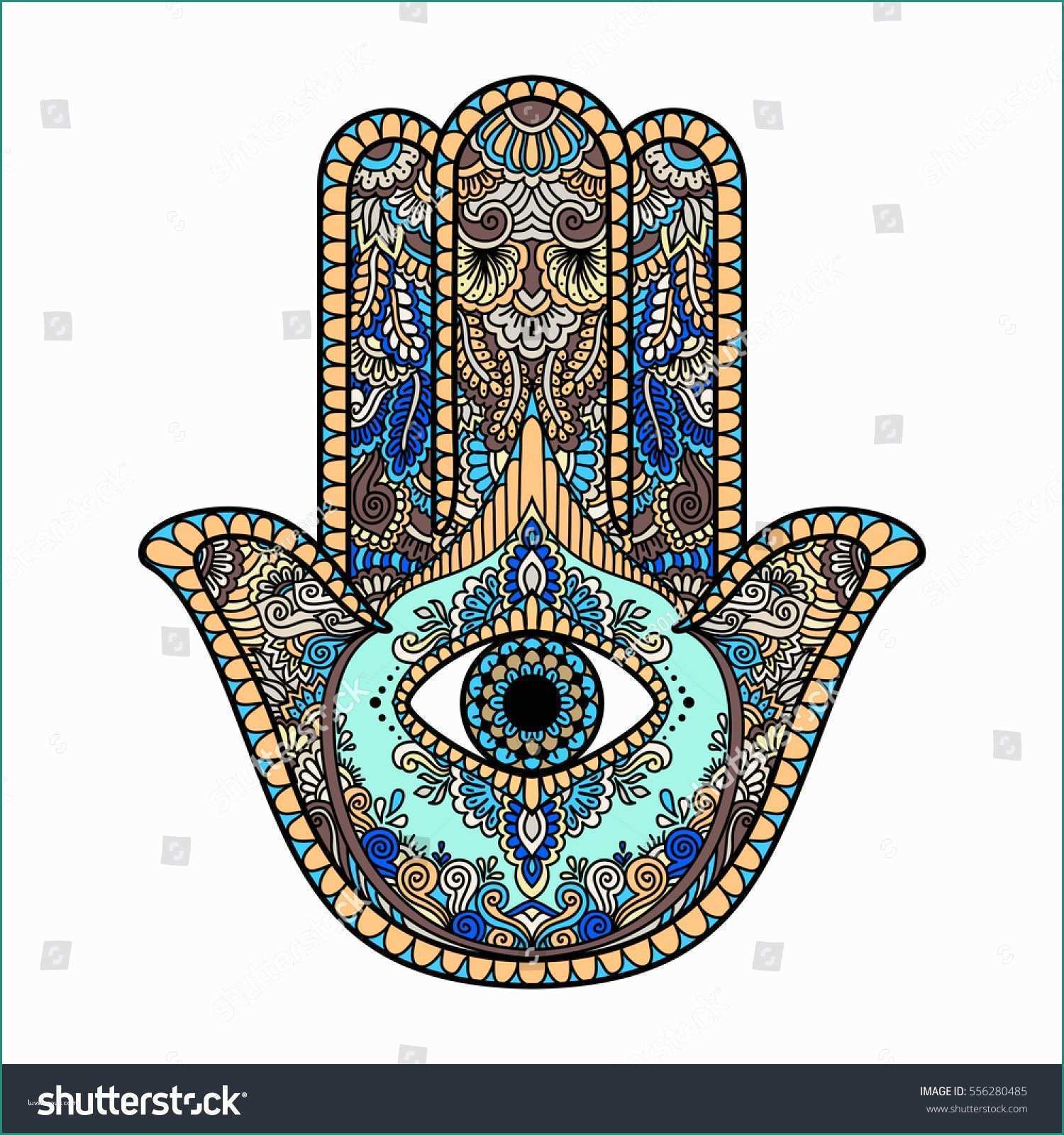 Leroy Merlin Scaffali E Multicolored Illustration Of A Hamsa Hand Symbol Hand Of Fatima