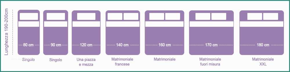 Letto Matrimoniale Misure Standard E Le "misure Materassi" Standard Extra Large E