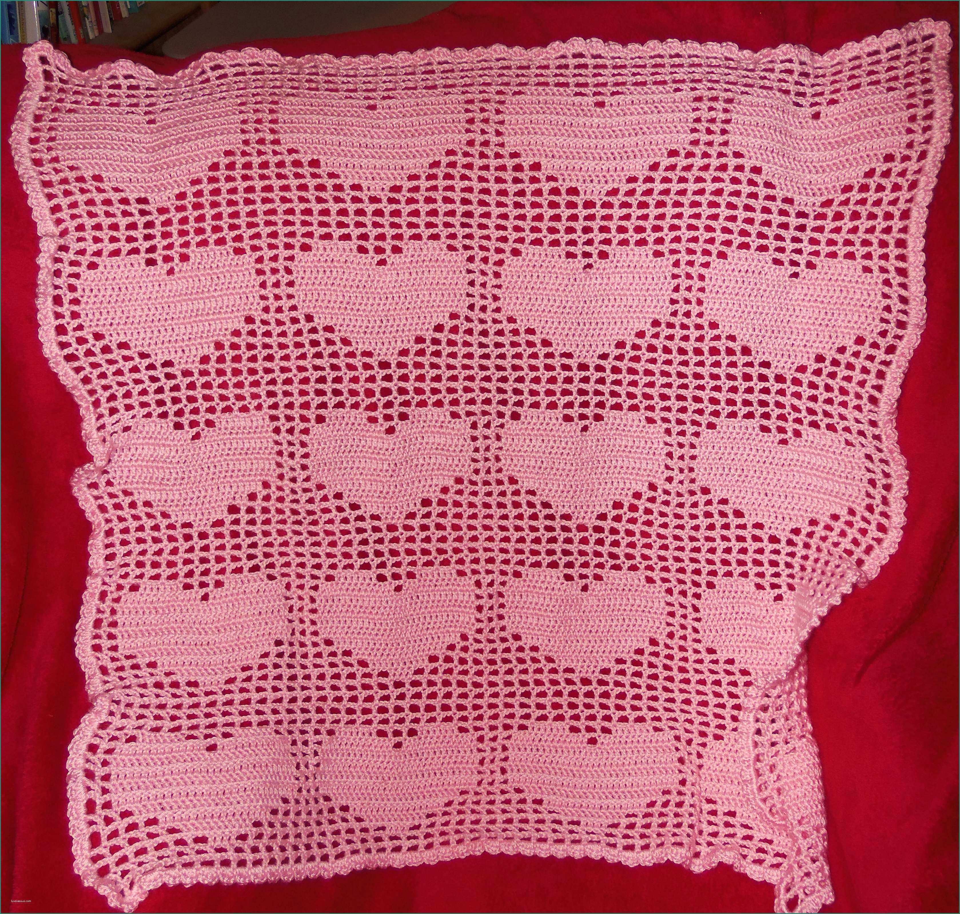 Lo Spazio Di Lilla Copertine Neonato E Colorful Crochet Filet Heart Afghan Pattern Picture Collection