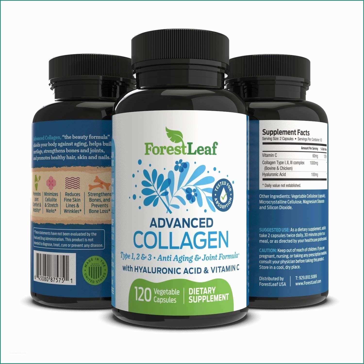 Lube Store Milano E Amazon Advanced Collagen Supplement Type 1 2 and 3 with
