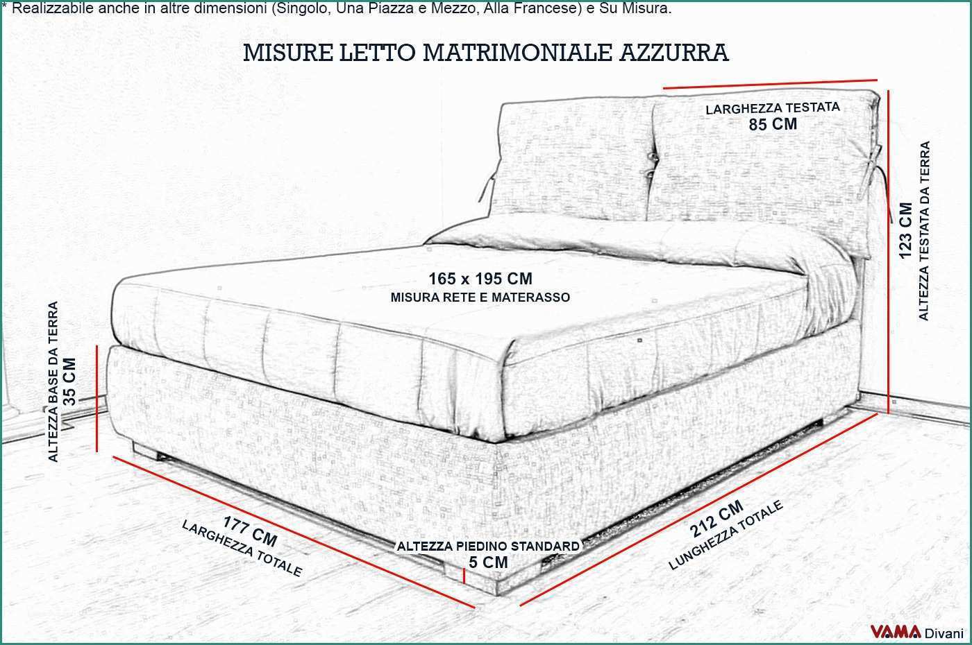 Misure Standard Letto Matrimoniale Moderno E Letto In Tessuto Con Due Cuscini Imbottiti E Testata