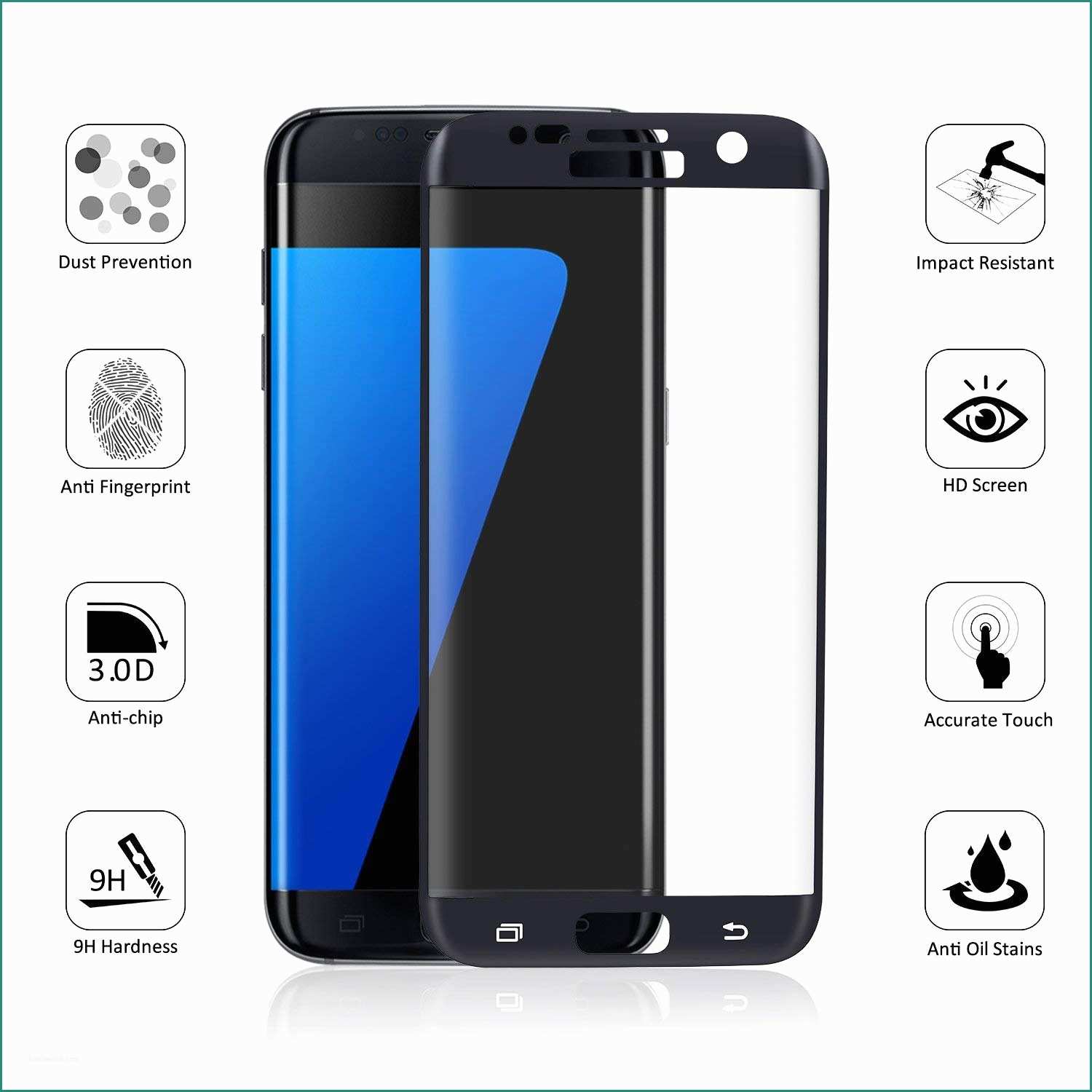 Mobile Bagno Dimensioni E toplus 3d Curva Pellicola Protettiva Per Samsung Galaxy S7 Edge E