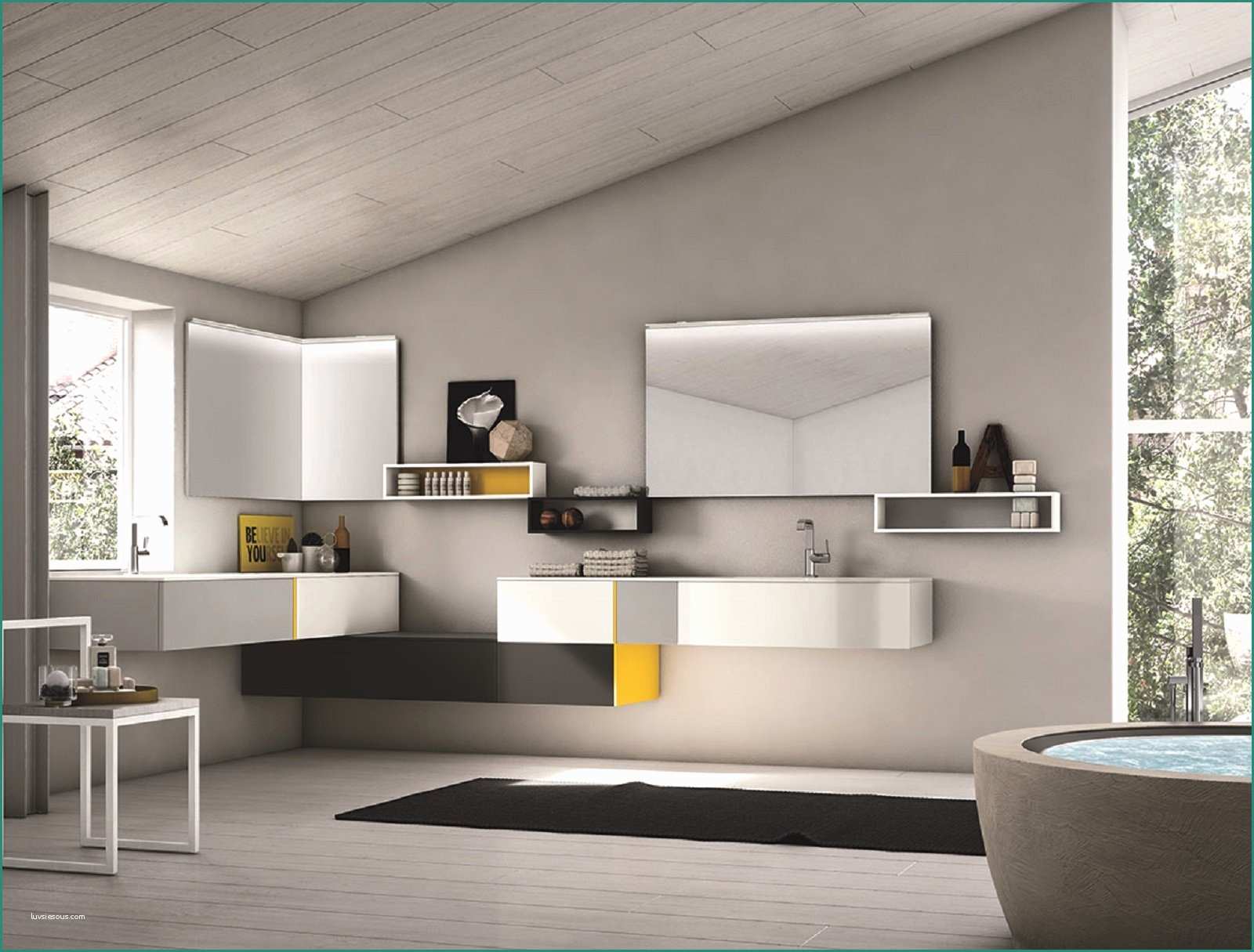 Mobili Stile Contemporaneo Moderno E I Mobili Lavabo sospesi sono I Protagonisti Dell Arredo Bagno