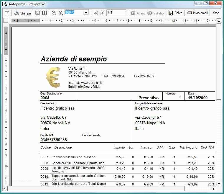 Modello Preventivo Excel E 2009