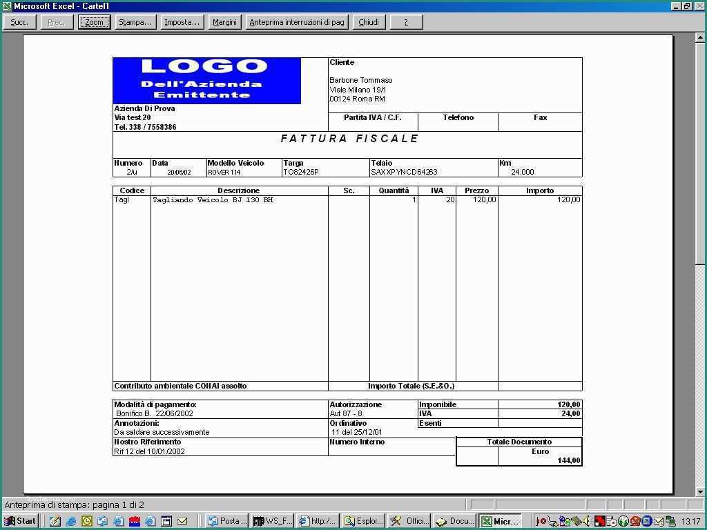 Modello Preventivo Excel E Canebyte software Stampa Dei Documenti