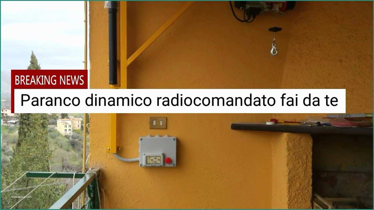 Montacarichi Elettrico Da Balcone E Paranco Radio andato