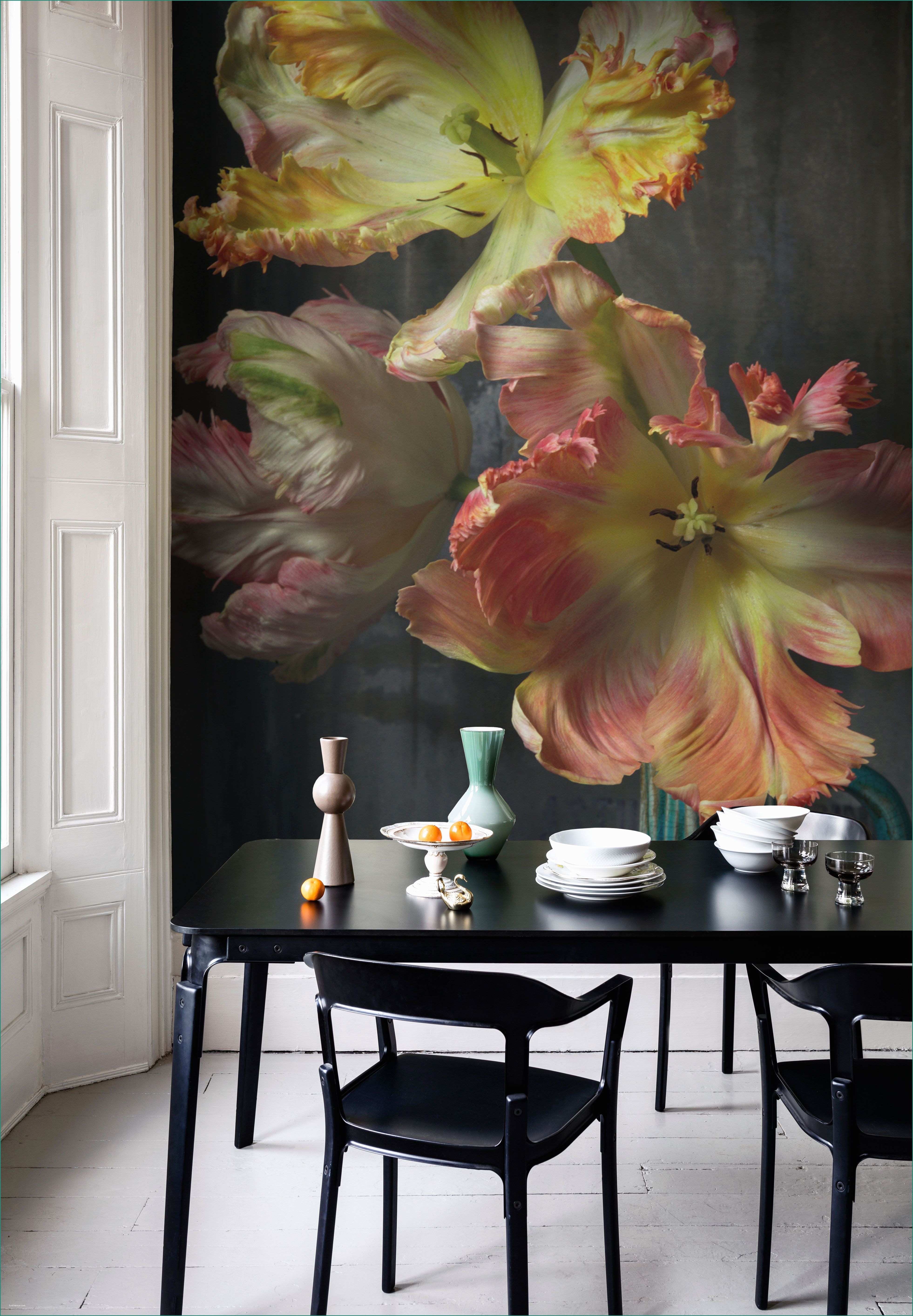 Murales D Per Interni E Bursting Flower Still Mural by Emmanuelle Hauguel