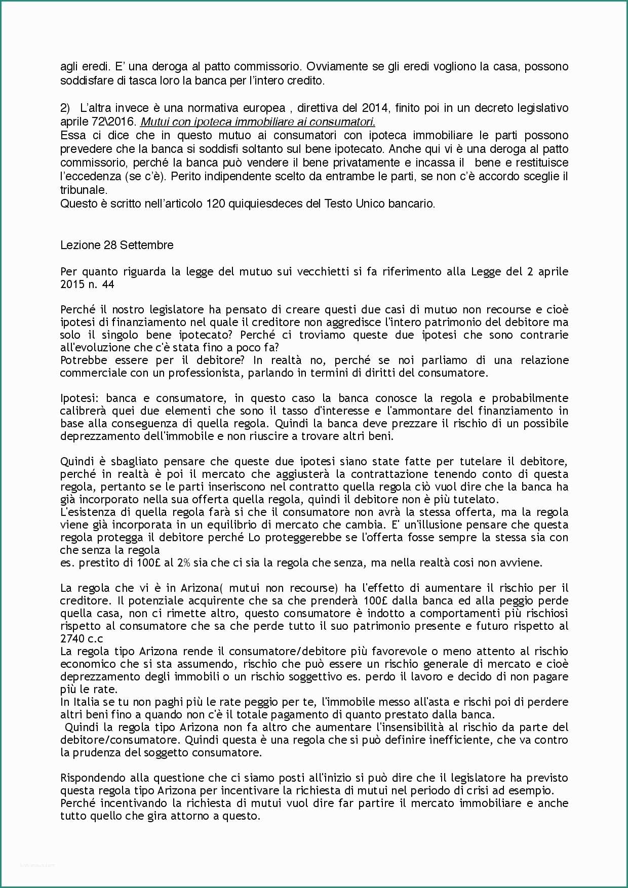 Mutui Poste Italiane Calcola Rata E Appunti Di Diritto Civile Docsity