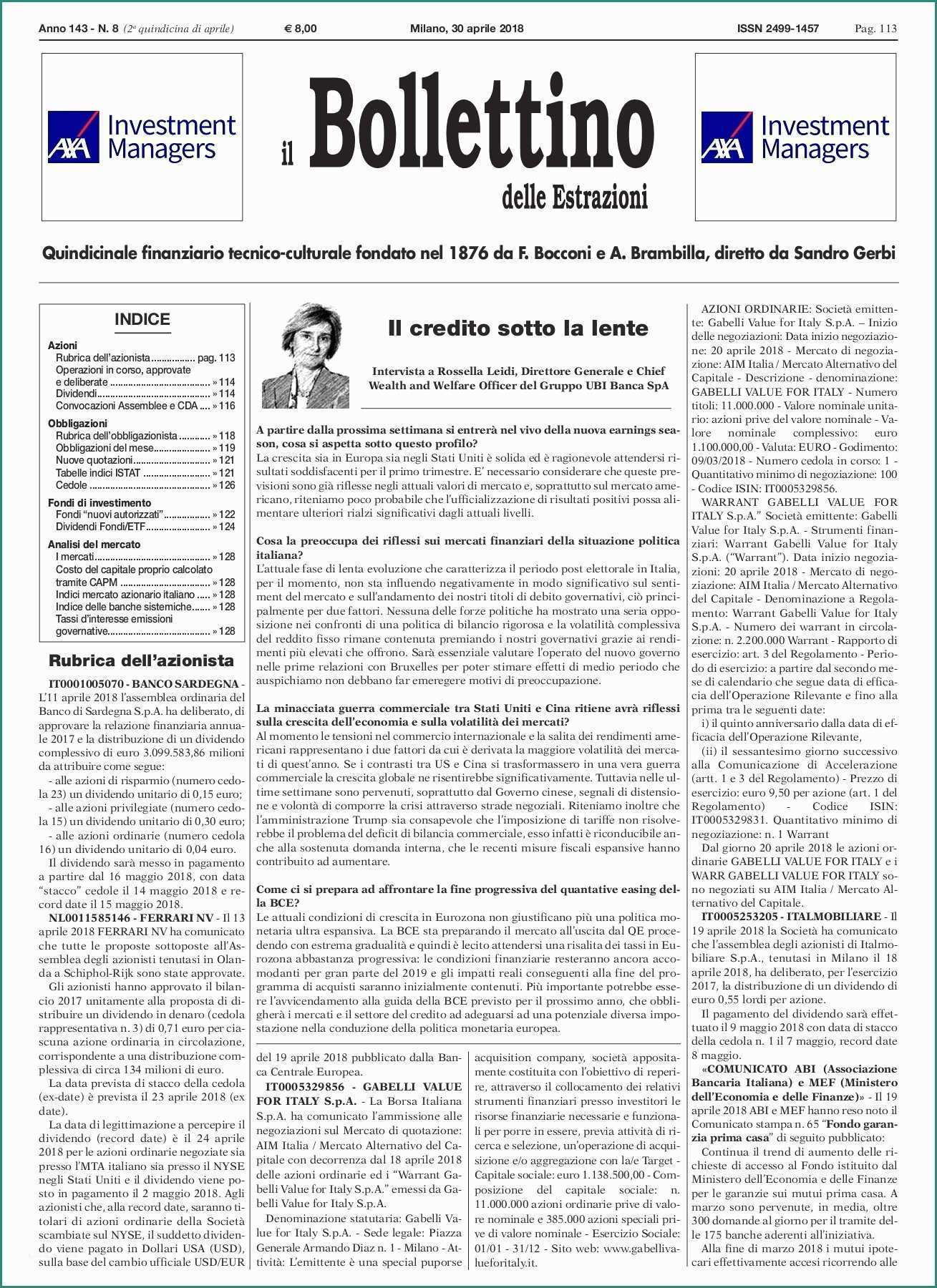 Mutuo Bancoposta Conviene E Bollettino 08 2018 Pages 1 21 Text Version