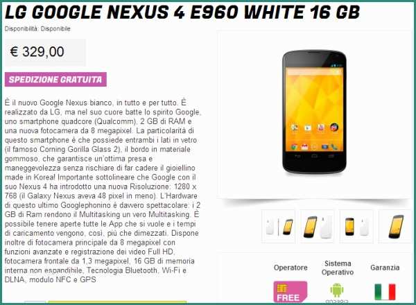 Nexus Stockisti E Ancora Sconti Per Il Nexus 4 Da Gli Stockisti E Il Black