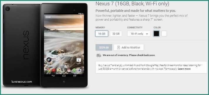 Nexus Stockisti E Nearly Every Version Of the Nexus 7 2013 is Out Of Stock