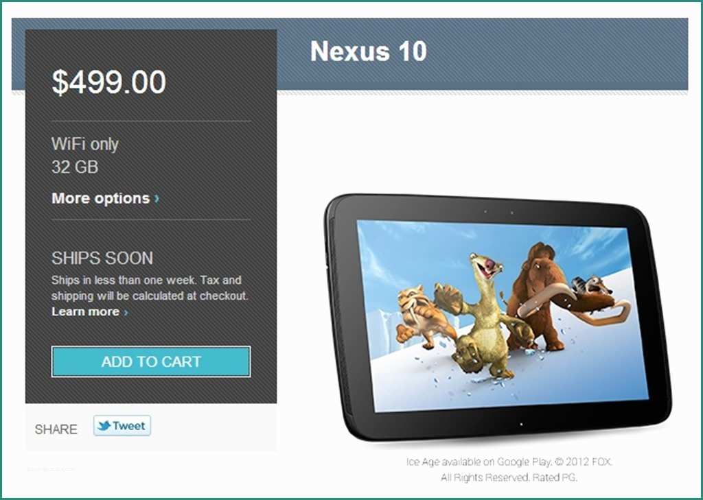 Nexus Stockisti E Nexus 10 and Nexus 7 3g Back In Stock the U S Play