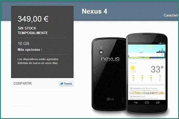 Nexus Stockisti E Nexus 4 ¿está Reponiendo Google El Stock androidpit
