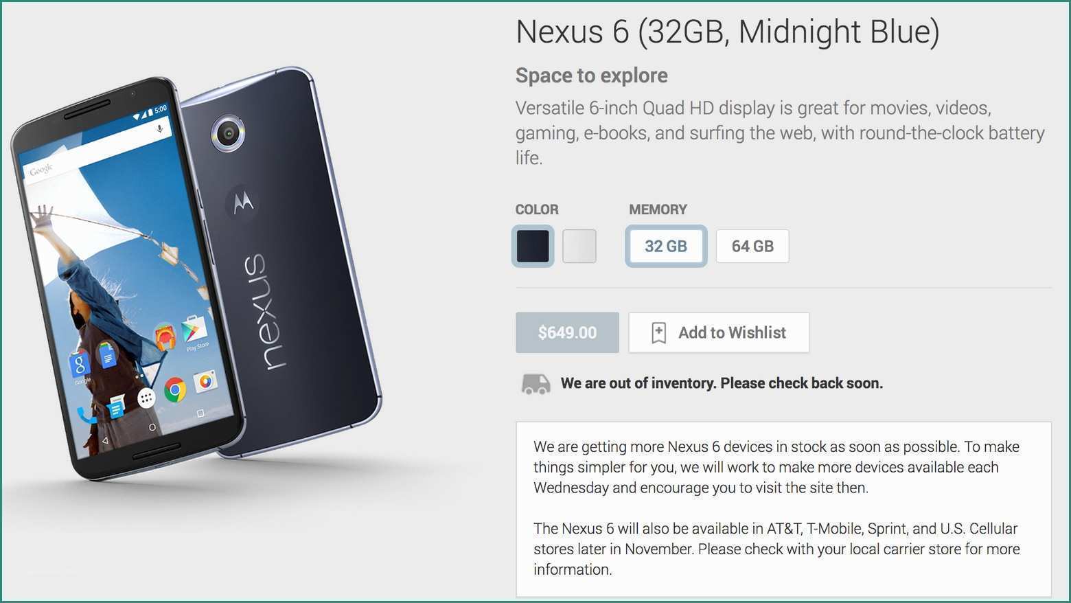 Nexus Stockisti E the Elusive Google Nexus 6 Appears In A Dozen New