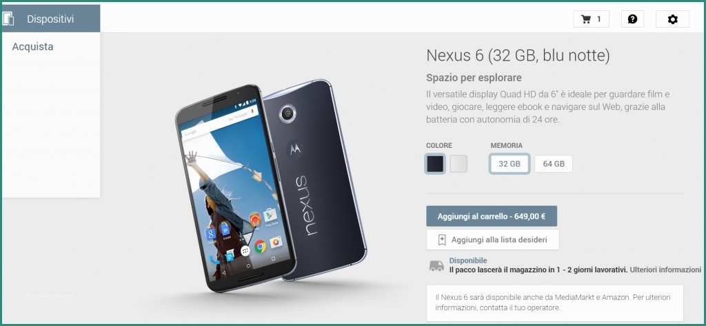 Nexus X Gli Stockisti E Nexus 6 Grande Offerta Da "gli Stockisti" Gexperience
