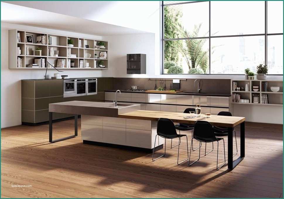 Open Space Cucina soggiorno Classico E E Arredare Una Cucina Moderna Sala Cucina Moderna