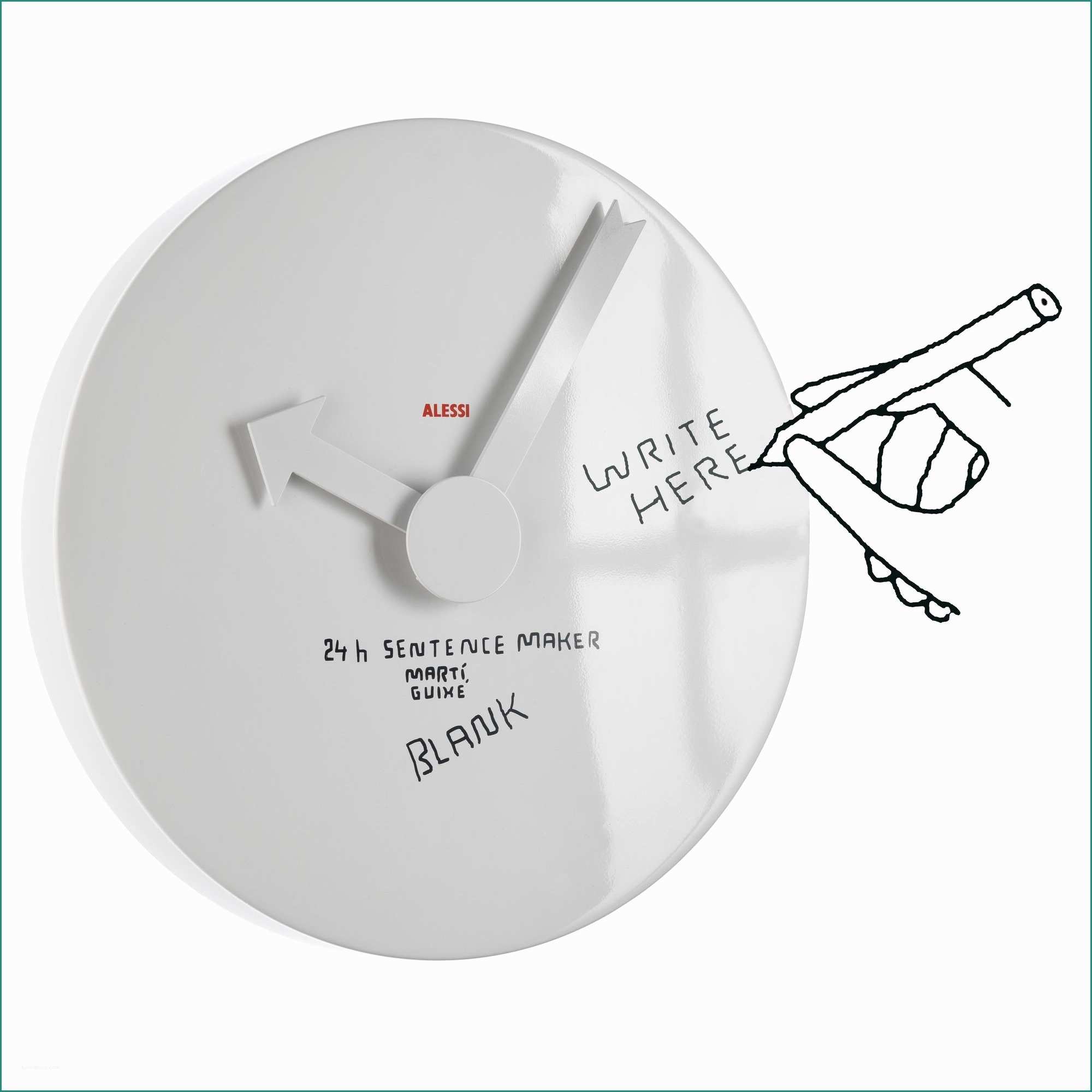 Orologio Philippe Starck E Blank Wall Clock Alessi