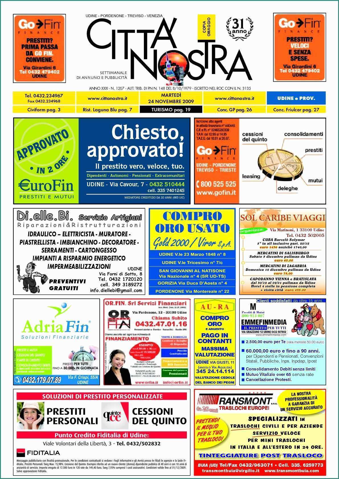 Ortopedia Sanitaria Shop E Calaméo Citt  Nostra Udine Del 24 11 2009 N 1207