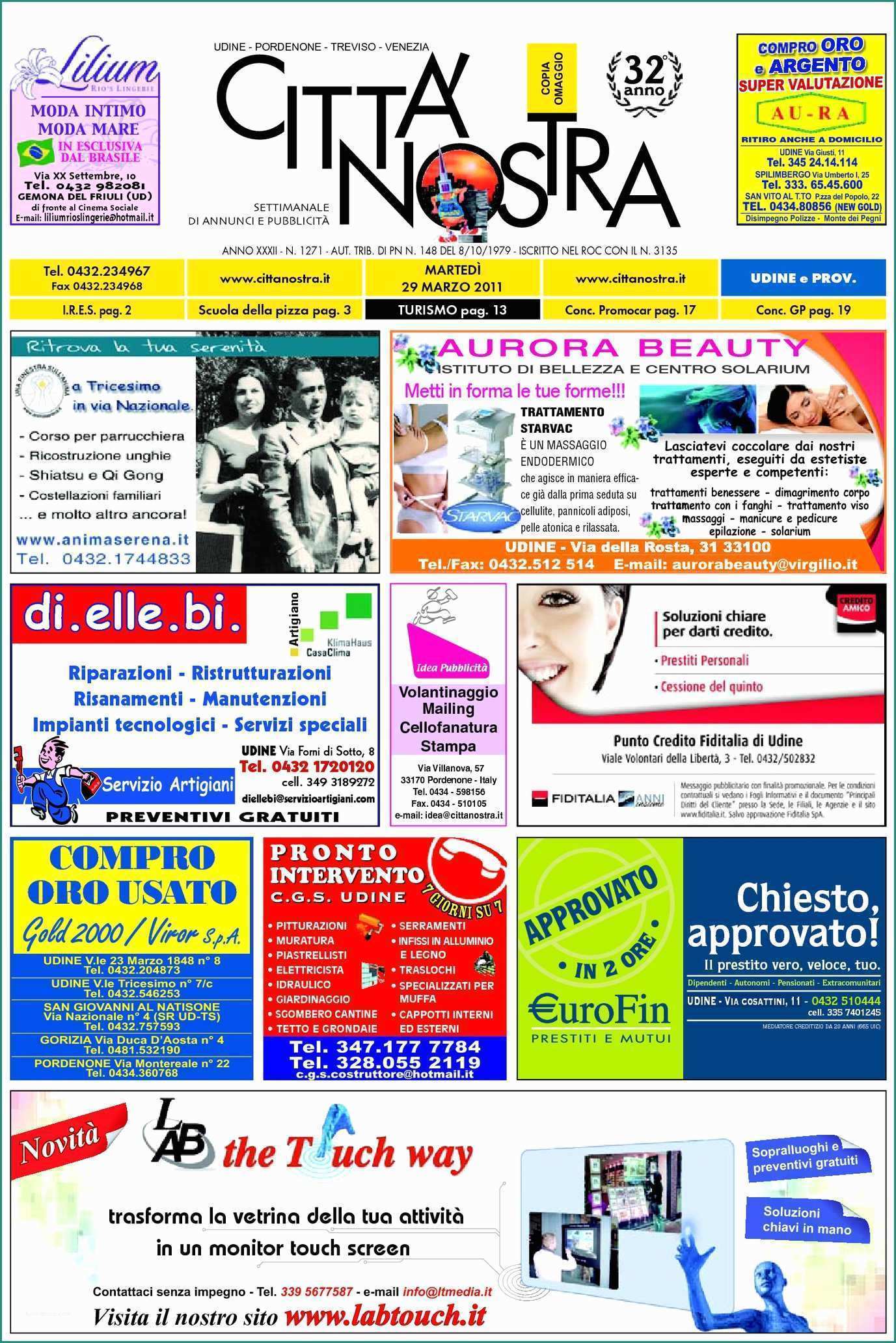 Ortopedia Sanitaria Shop E Calaméo Citt  Nostra Udine Del 29 03 2011 N 1271