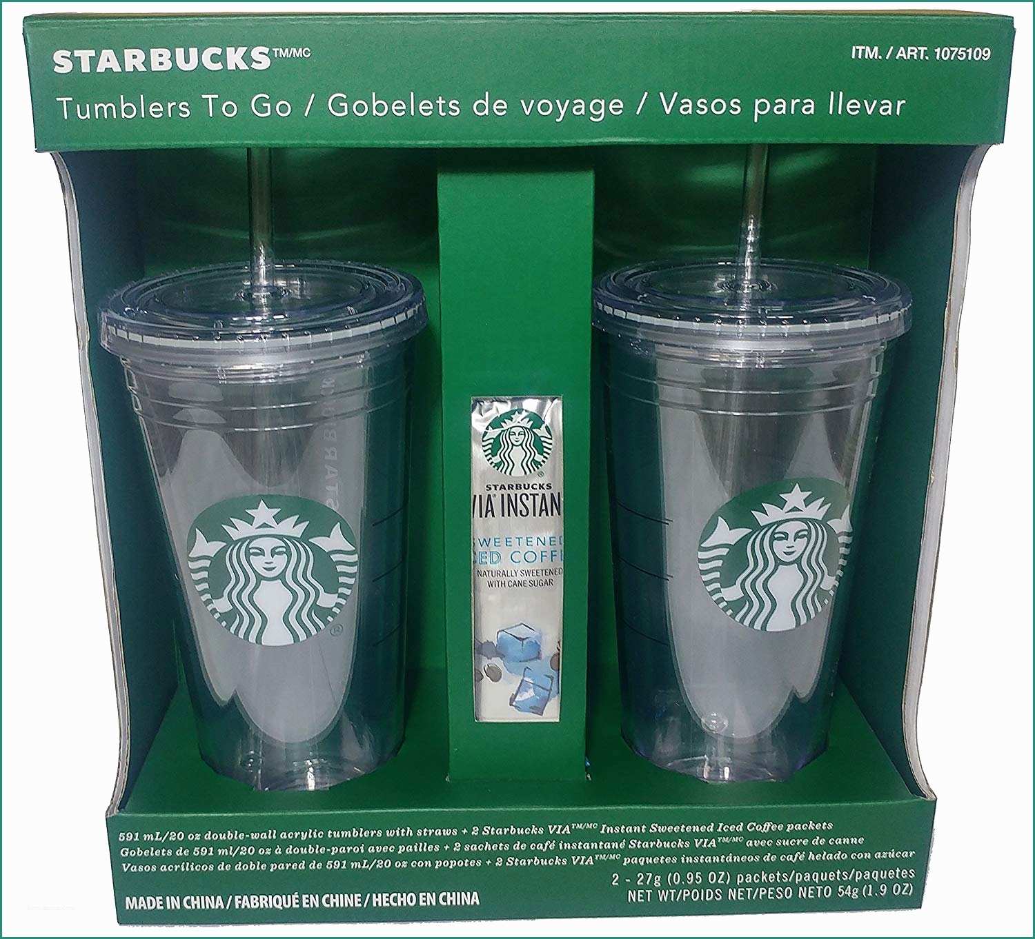 Parole Con Cu E Starbucks Lot De 2 591 Ml 567 Gram Gobelets Réutilisables   Double