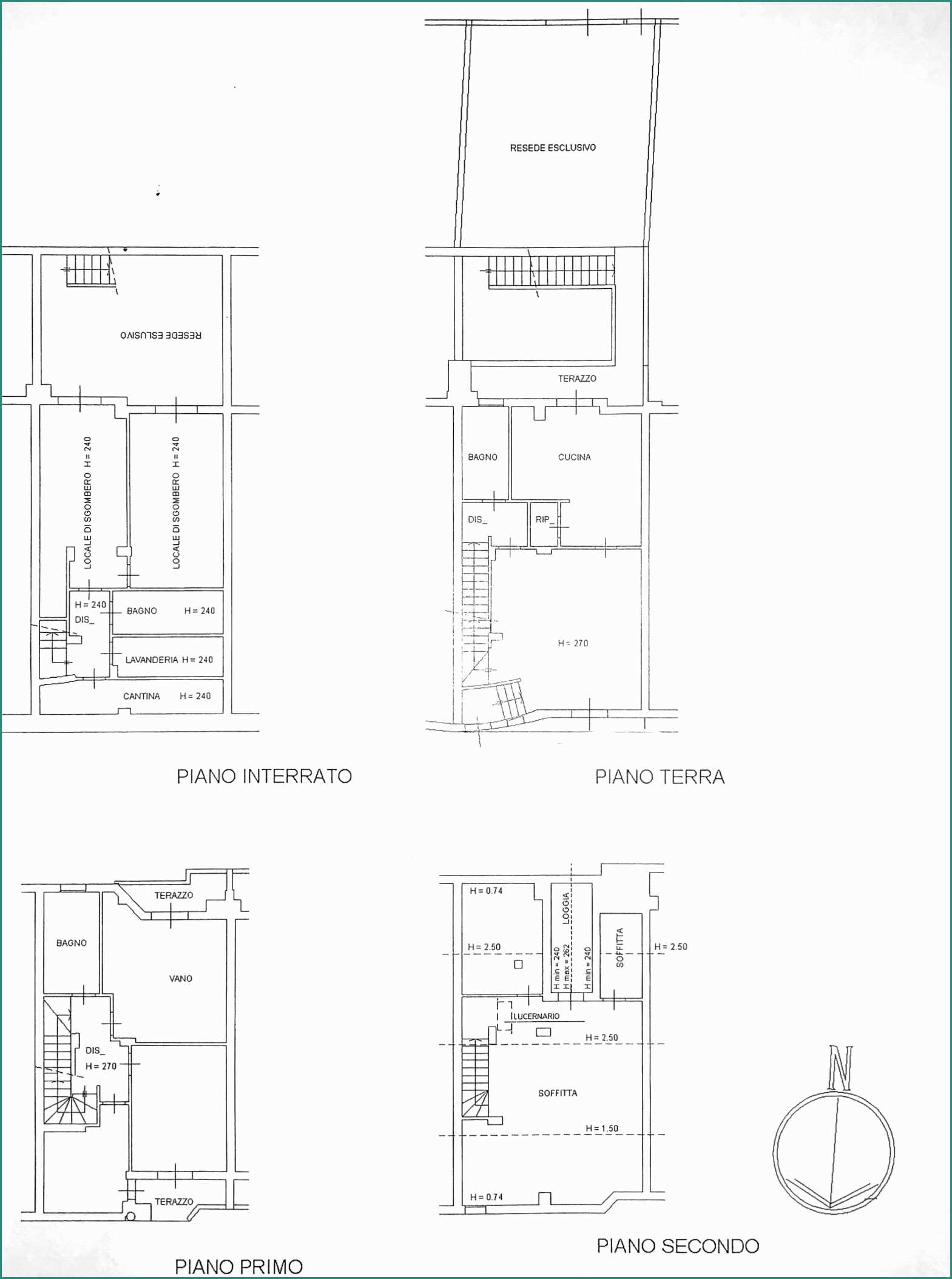Planimetria Villetta Unifamiliare E Studio Immobiliare Serena