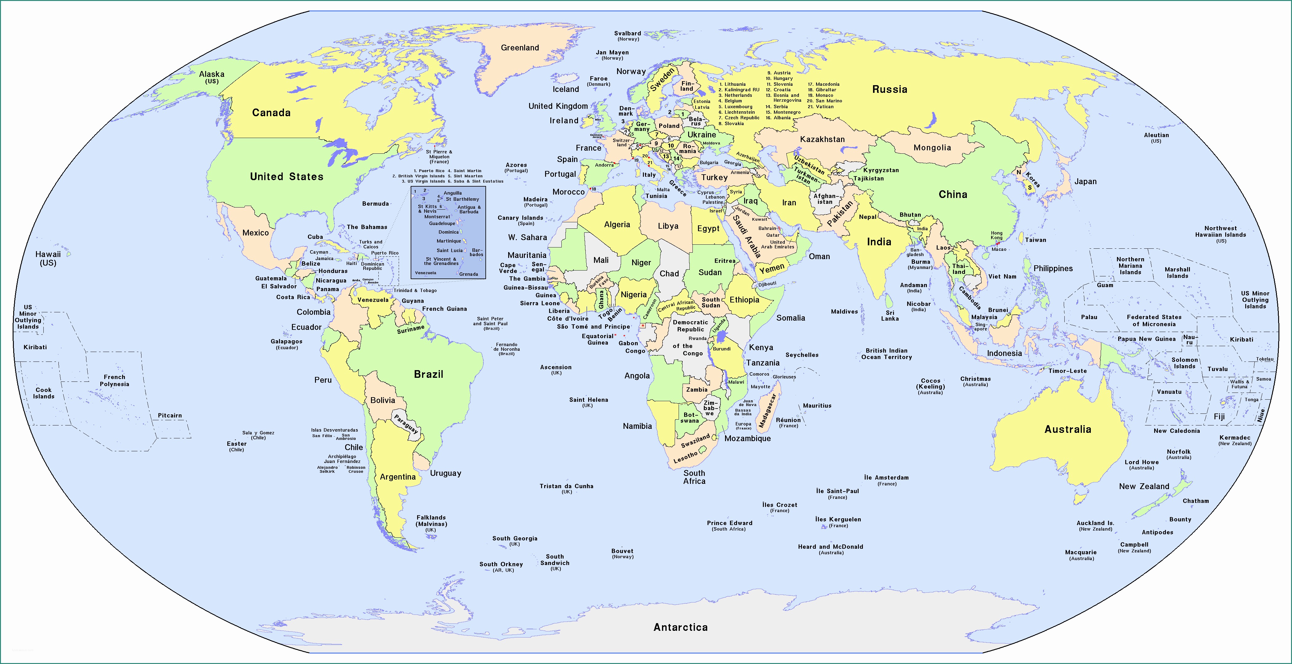 Planisfero Politico Hd E Map World Names Basilosaur