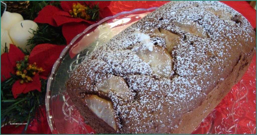Plumcake Macchina Del Pane E La Buona Cucina Di Katty Plum Cake Cioccolato E Pere Con
