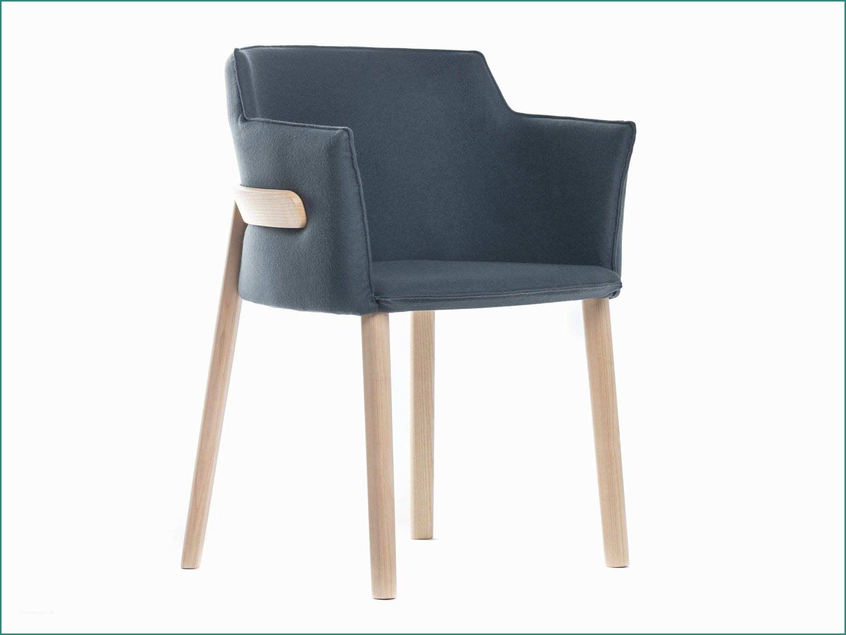 Poltrona A Dondolo E Upholstered Fabric Chair with Armrests Pince by Wiener Gtv Design