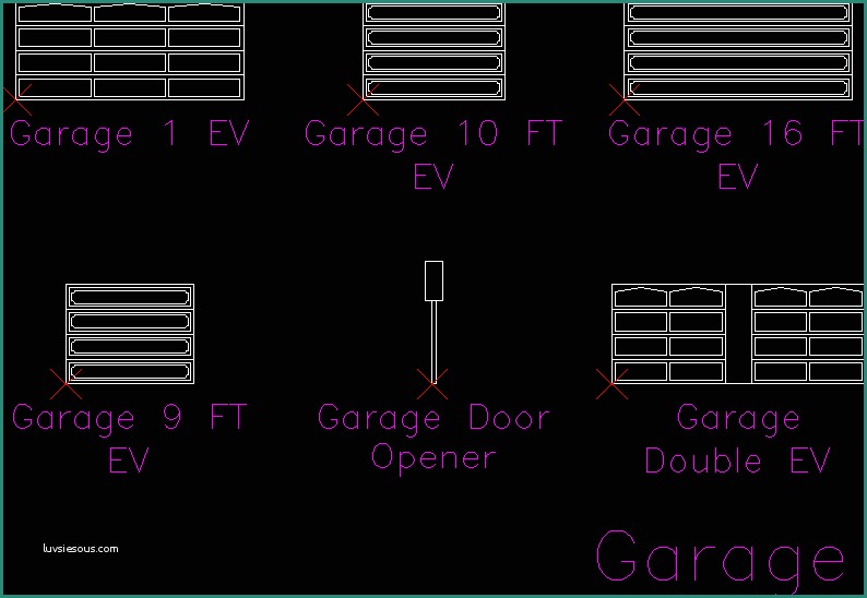 Porta Garage Dwg E Garage Doors Dwg Block for Autocad • Designs Cad