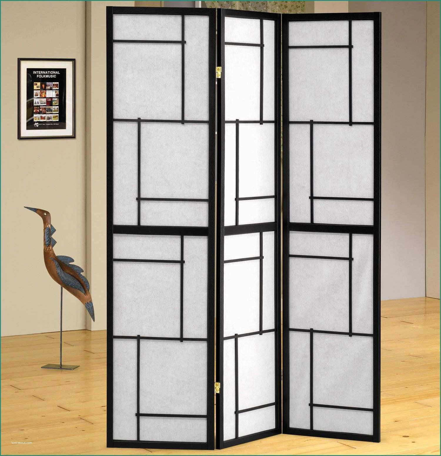 Porta Scorrevole Specchio E Sarai 70" X 54" 3 Panel Room Divider Products