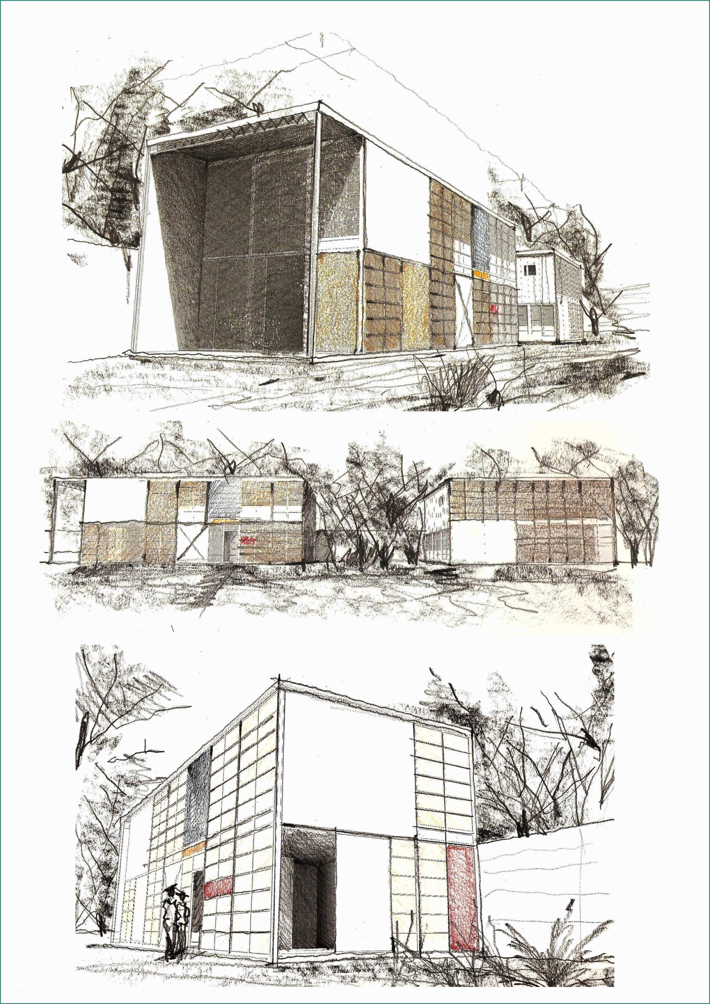 Progetti Di Ville Moderne E Eames House Perspective My Drawings
