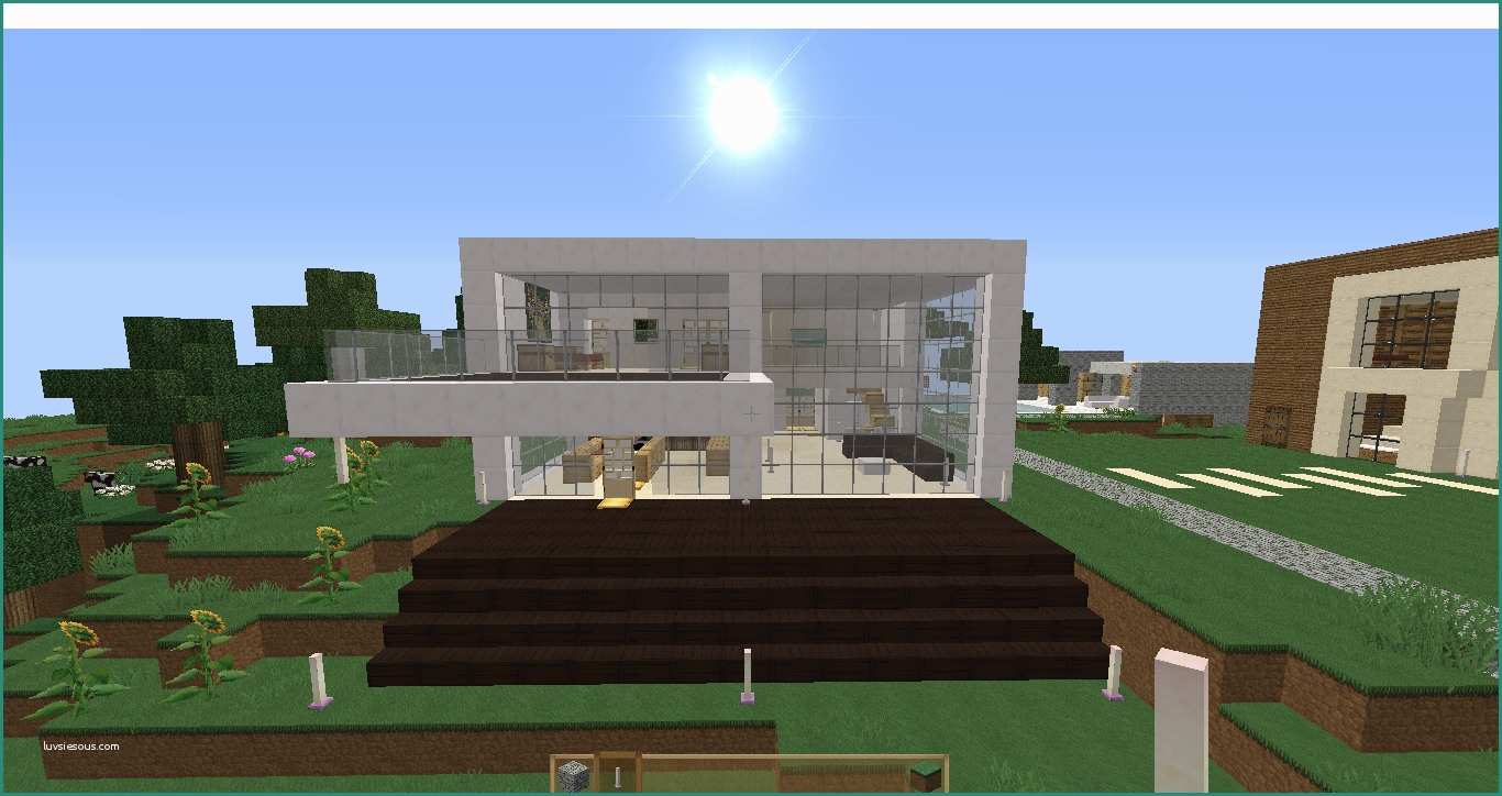 Progetto Casa Moderna E Due Piani Minecraft Designer
