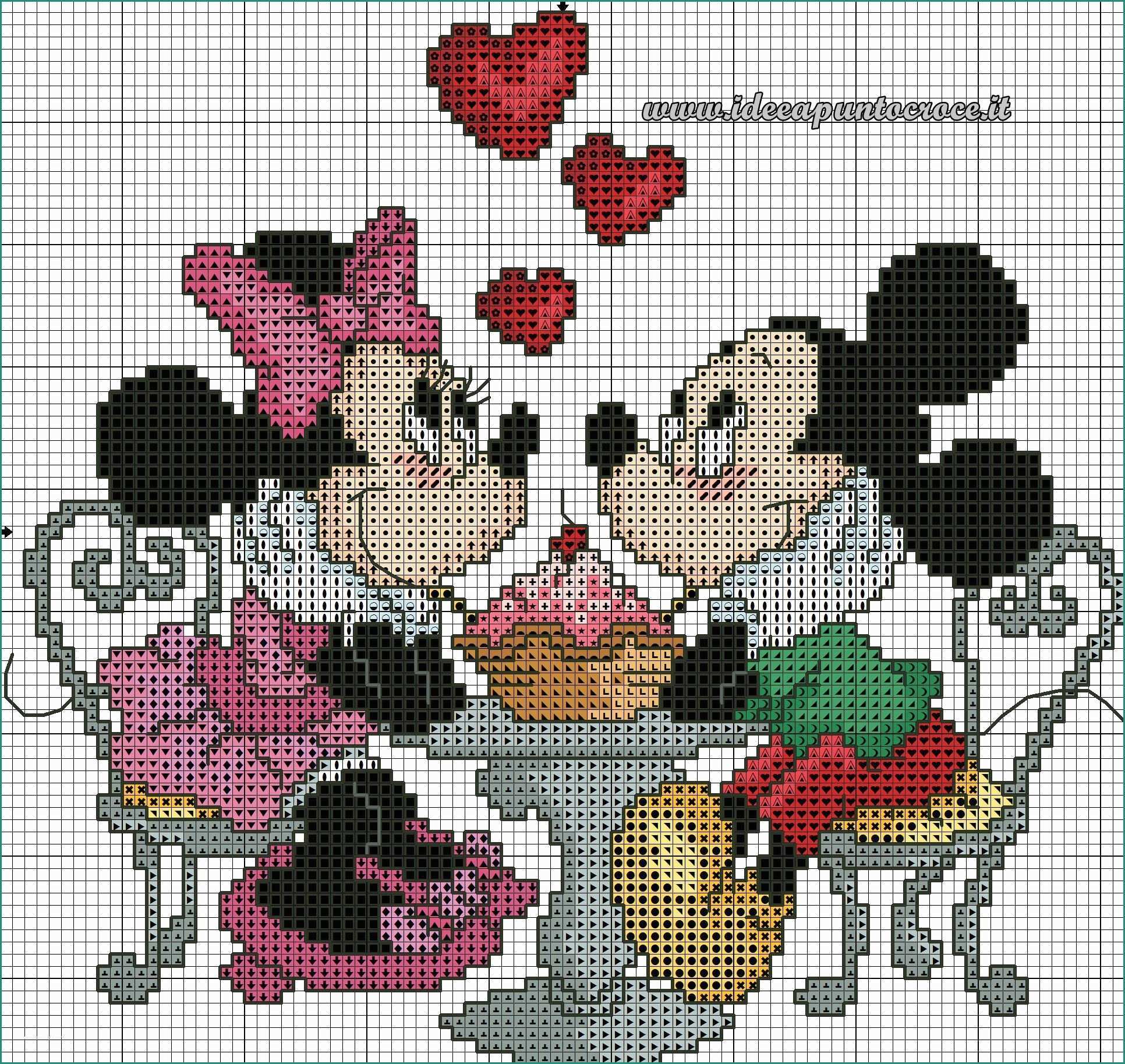 Punto Croce Sposi E Minnie & Mickey 1 Of 2 Disney Pinterest