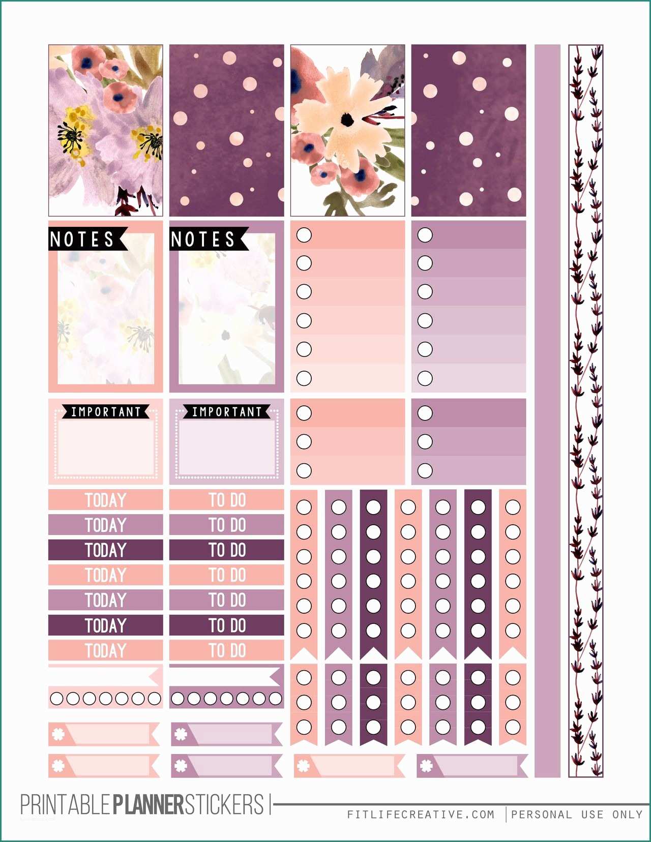 Quaderni Fai Da Te E Perfectly Purple Planner Stickers Planner Pinterest