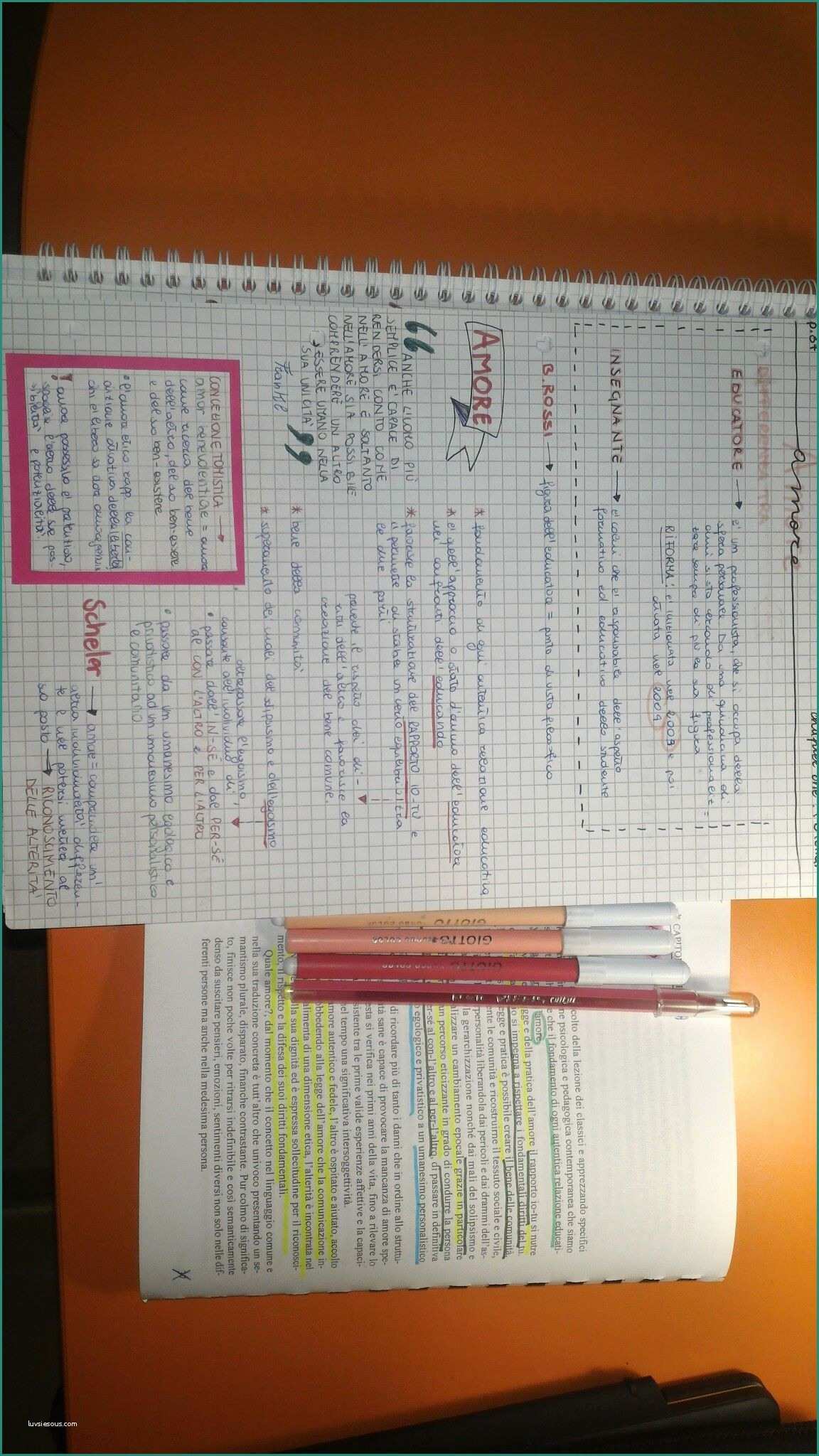 Quaderni Fai Da Te E Study College Planning University Notes Pink
