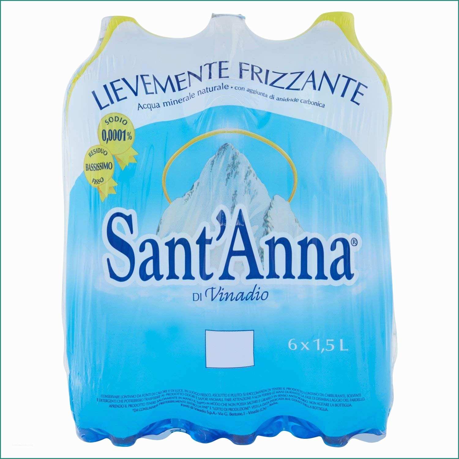 Residuo Fisso Acqua Panna E Sant Anna Acqua Minerale Lievemente Frizzante 6 Pezzi Da 1 5 Litri