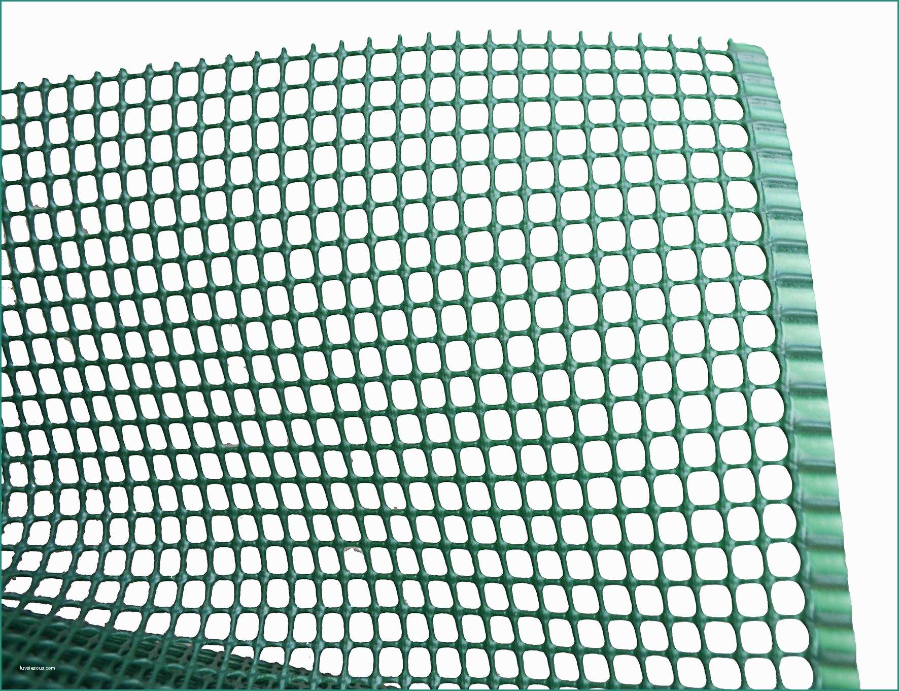 Rete Recinzione Bricoman E Rete Plastica Mini Quadra Verde 1x5 M Polietilene Maglia