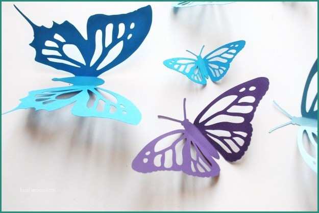 Sagome Di Farfalle E Farfalle Di Carta Fai Da Te Da Realizzare Con I Bambini