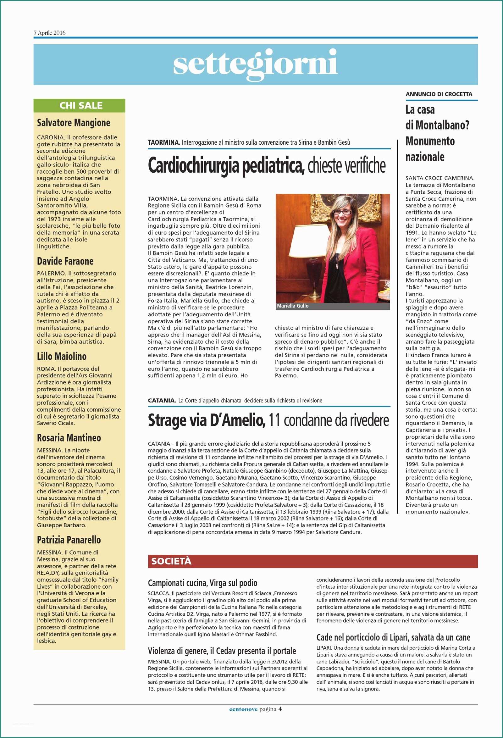 Sanitaria Demma Palermo E Centonove Press 07 04 2016