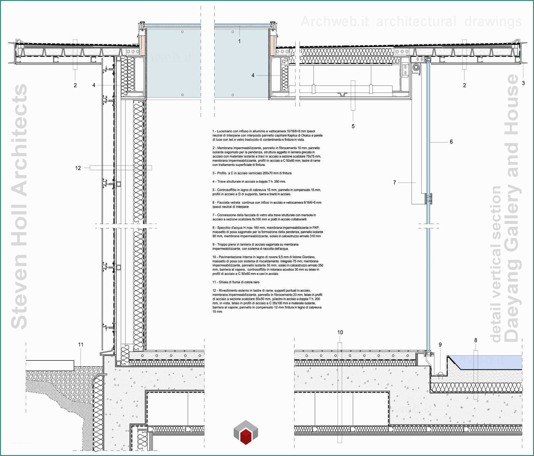 Scala In Acciaio Dwg E Daeyang Gallery and House Vertical Section