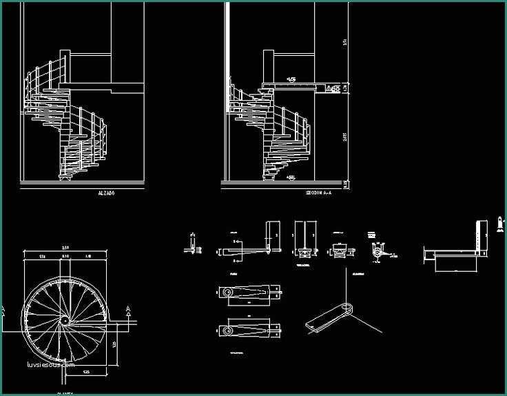 Scale Elicoidali Dwg E Spiral Stairs Cad Drawings Stairs Pinned by