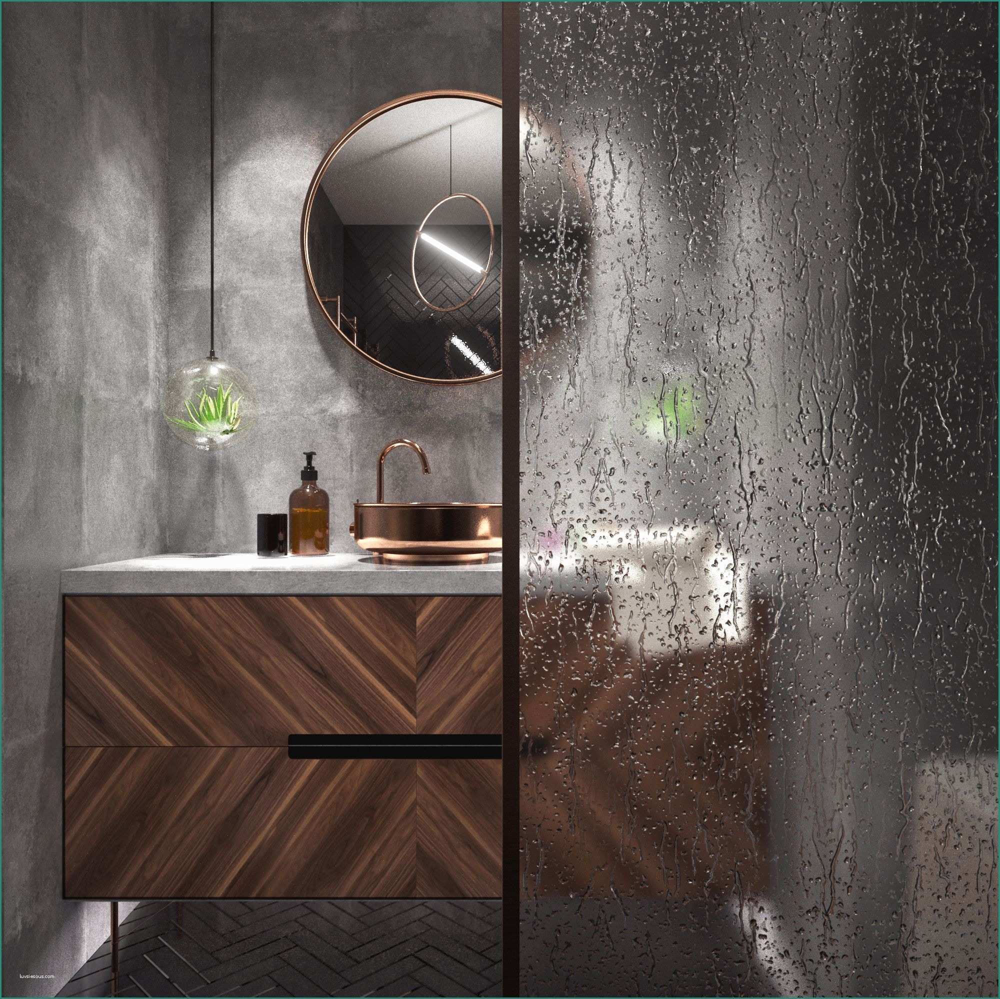 Scale Interne Moderne Prezzi E Raw Elegant Bathroom 5m² Concrete Architecture Interiordesign