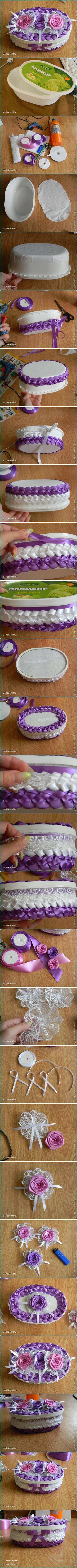 Scatole Per Armadi Plastica E Ricoprire Una Scatola Diy Box Of Ribbon
