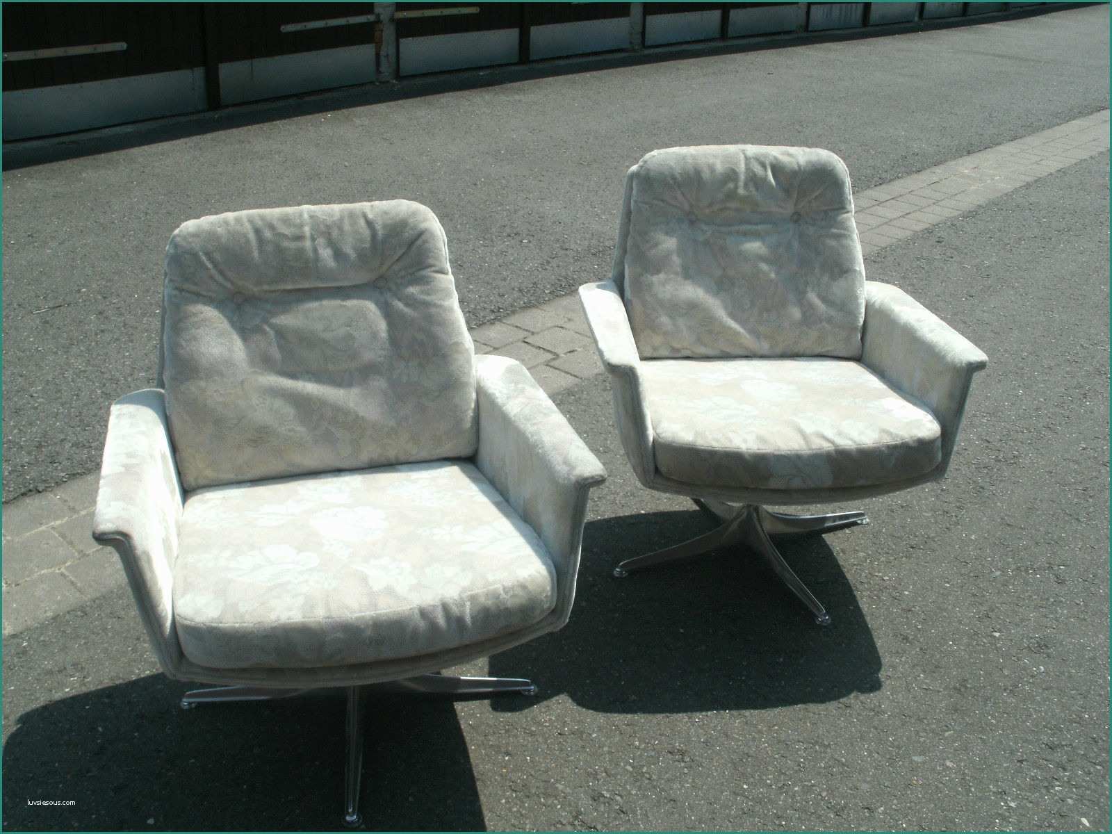 Sedia Charles Eames E 2 X Cor Sedia Horst Brüning Ledersessel Easy Chairs 60er Vintage