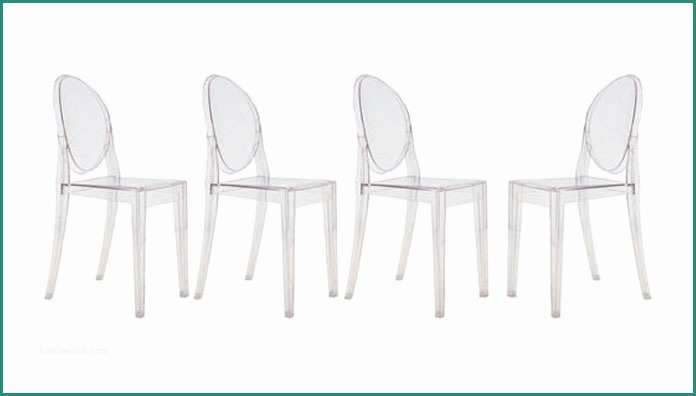 Sedie Ghost Kartell E Victor M032 Easy Set Trappole topi Pacco